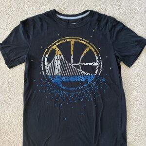 Unk Black Tee with Graphic Design Golden State Warriors